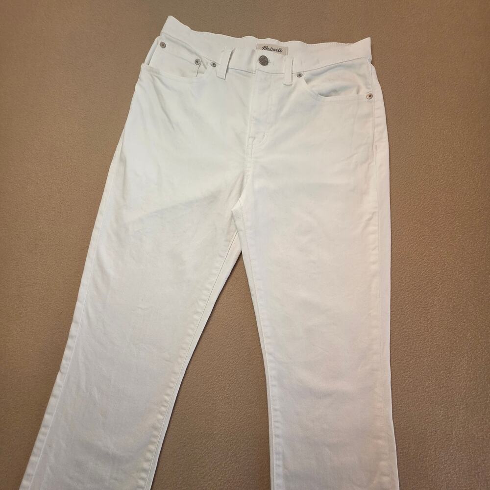 Madewell Straight Crop Jeans White Sz 27